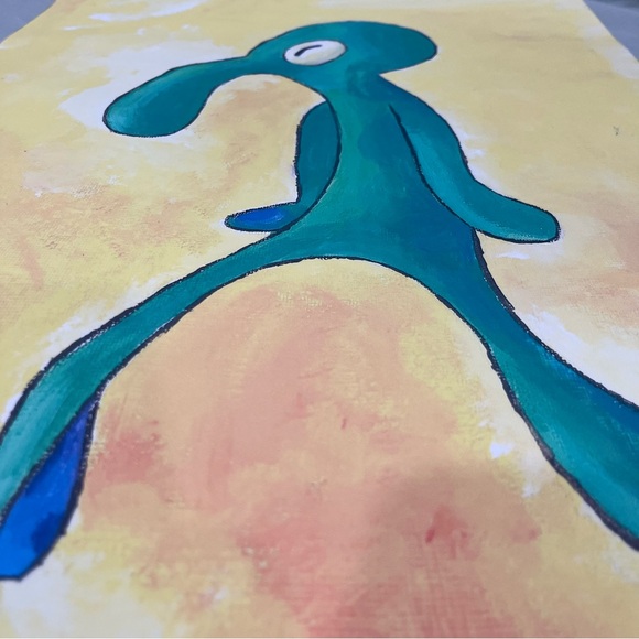 Squidward Painting Bold and Brash SpongeBob Fan Art Canvas Print - Picture 5 of 7